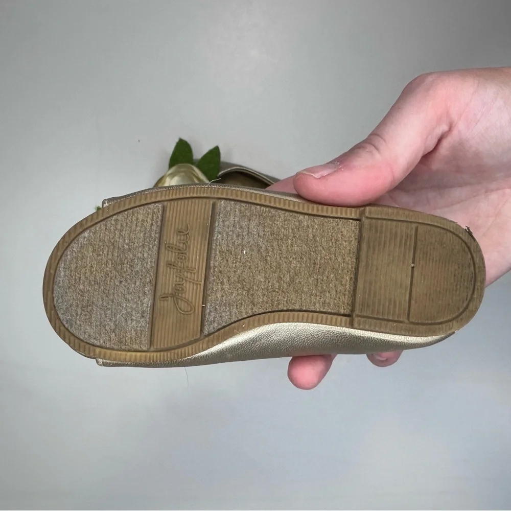 Joyfolie Toddler Girls‎ Gold Flower Ballet Flats Size 5